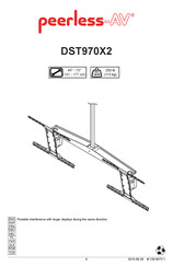 peerless-AV DST970X2 Instructions D'installation