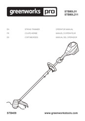 GreenWorks Pro STB409 Manuel D'opérateur