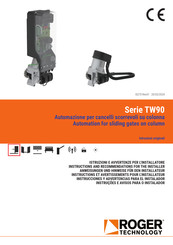 Roger Technology TW90/620/HS Instructions D'installation