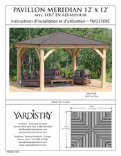 Yardistry YM11769C Instructions D'installation Et D'utilisation