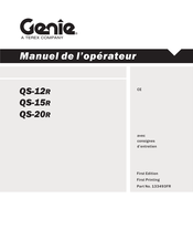 Genie QS-20R Manuel De L'opérateur