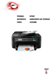 Epson WORKFORCE WF-2750DWF Guide D'utilisation