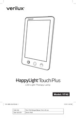 Verilux HappyLight Touch Plus Mode D'emploi