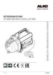 AL-KO JET 3300 Traduction Du Mode D'emploi Original