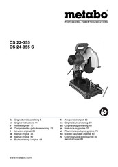 Metabo CS 22-355 Notice Originale