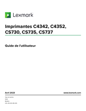 Lexmark CS737 Guide De L'utilisateur