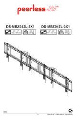 peerless-AV DS-MBZ942L-3X1 Instructions De Montage