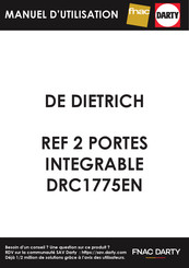 De Dietrich DRC1775EN Guide D'utilisation