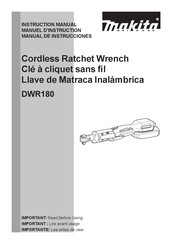 Makita DWR180 Manuel D'instructions