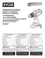 Ryobi PBLDD01 Manuel D'utilisation