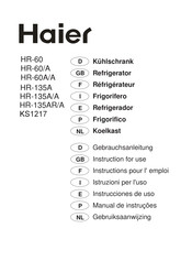 Haier KS1217 Instructions Pour L'emploi