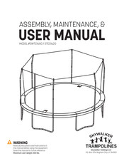 Skywalker Trampolines STEC1620 Manuel D'assemblage, D'entretien Et D'utilisation