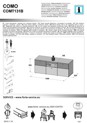 Forte COMO COMT131B Notice De Montage