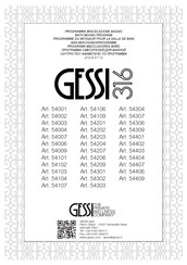 Gessi 316 54209 Manuel D'installation