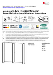 Rauch AD361.48N4 Instructions D'assemblage