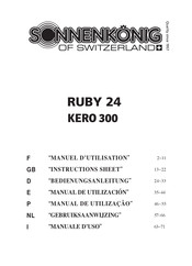 Sonnenkonig RUBY 24 Manuel D'utilisation