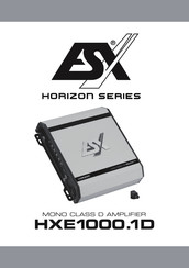 ESX HORIZON Série Mode D'emploi