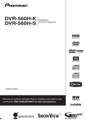 Pioneer DVR-560H-S Mode D'emploi