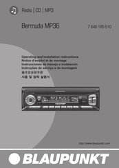 Blaupunkt 7 646 185 510 Notice D'emploi Et De Montage