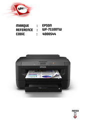 Epson WorkForce WF-7110DTW Guide D'utilisation