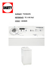 THOMSON TE 1152 BLC Manuel D'installation Et D'utilisation