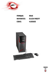 Asus G11CB-FR027T Manuel De L'utilisateur