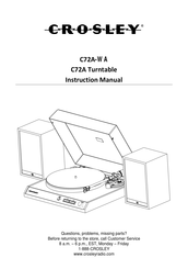 Crosley C72A-WA Manuel D'utilisation