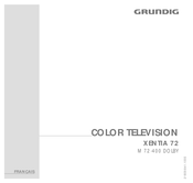 Grundig XENTIA 72 M 72-400 Manuel D'utilisation