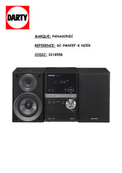 Panasonic SC-PM42EF-K Mode D'emploi