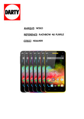 Wiko RAINBOW 4G Guide De L'utilisateur