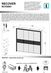 Forte RECOVER RCVS841 Notice De Montage