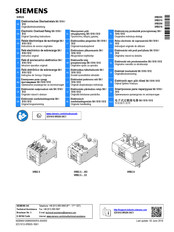 Siemens SIRIUS 3RB2 6 Série Instructions De Service Originales