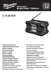 Milwaukee C 12-28 DCR Manuel Original