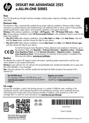HP DESKJET INK ADVANTAGE 3525 e-ALL-IN-ONE Serie Mode D'emploi