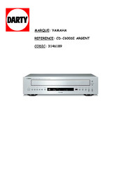 Yamaha CD-C600SI Mode D'emploi