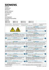 Siemens 8MR2151-3B Notice D'utilisation