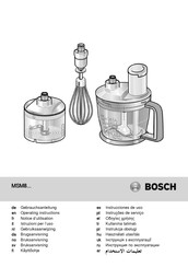 Bosch MSM88190/01 Notice D'utilisation