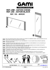 Gautier GAMI ASTON 155 Instructions De Montage