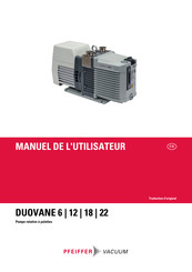 Pfeiffer Vacuum DUOVANE 6 Manuel De L'utilisateur