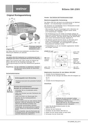 weinor BiSens SW-230V Instructions De Montage