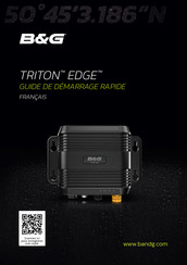 B&G TRITON EDGE Guide De Démarrage Rapide