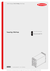 Fronius TransTig 1750 Puls Instructions De Service