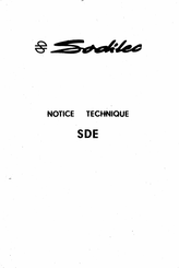 Sodilec SDE 6003 Notice Technique