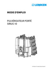 Lemken SIRIUS 10 Mode D'emploi