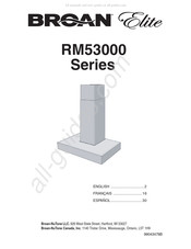 Broan Elite RM53000 Série Mode D'emploi