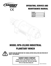 RAMSEY WINCH RPH-20,000 Manuel D'utilisation