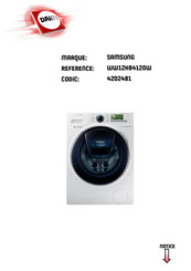 Samsung WW12K84 20 Serie Manuel D'utilisation