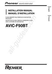 Pioneer PREMIER AVIC-F90BT Manuel D'installation