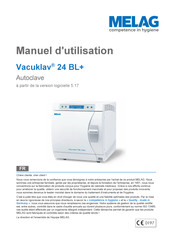 MELAG Vacuklav 24 BL+ Manuel D'utilisation