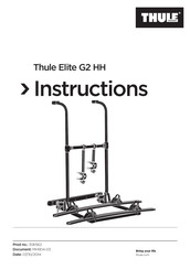 Thule Elite G2 HH Manuel D'instructions